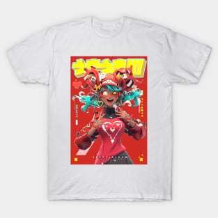 Super Psycho Fujoshi RED - Cr8zy in love Collection | Anime Manga 3D Design | PROUD OTAKU T-Shirt